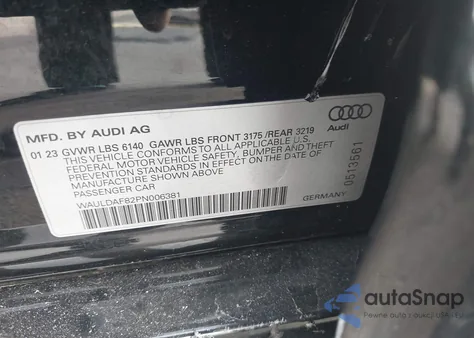 2023 Audi A8 L 55 Tfsi Quattro Tiptronic from USA, damaged, VIN WAULDAF82PN006381